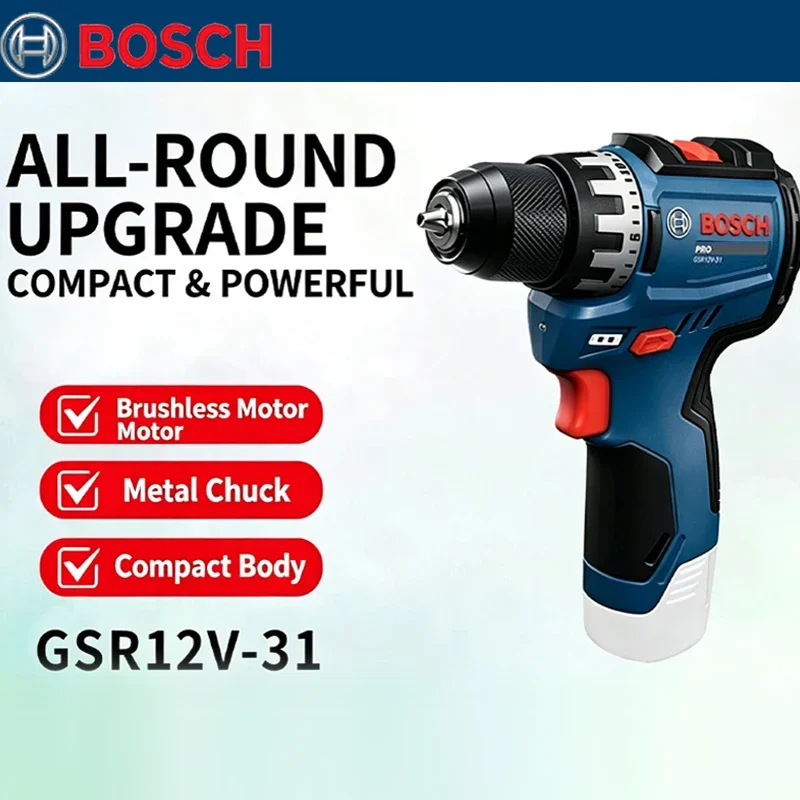 Torque Wrench - مثقاب كهربائي بوش GSR 12V-31 بدون