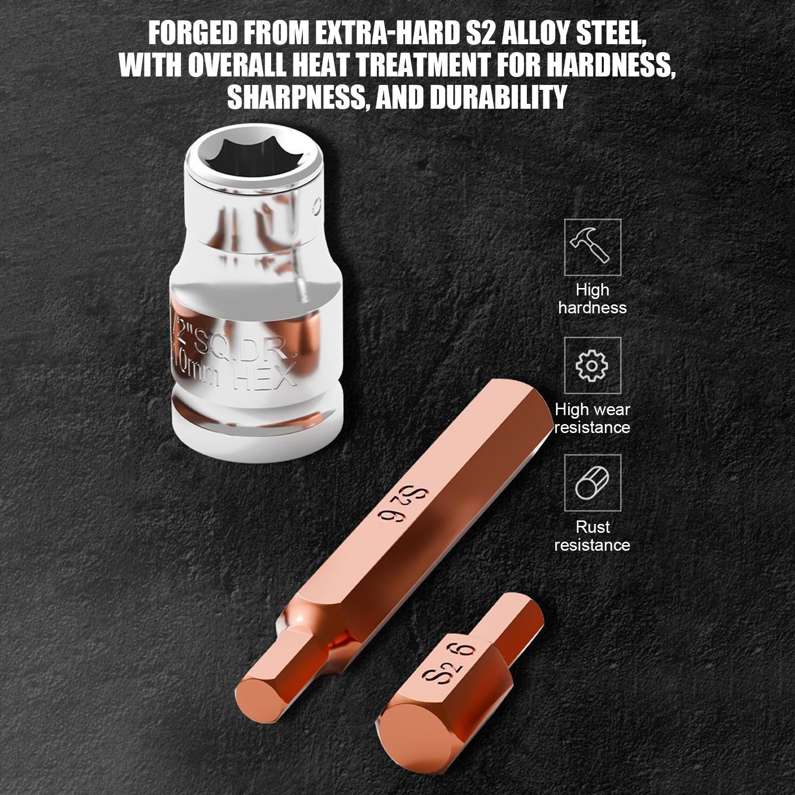 Socket Set - مجموعة رؤوس مثقاب مغناطيسية شديدة التحمل،