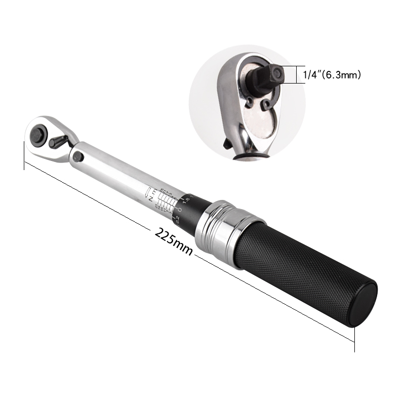Torque Wrench - أدوات يدوية 1/4 بوصة، مجموعة مفاتيح