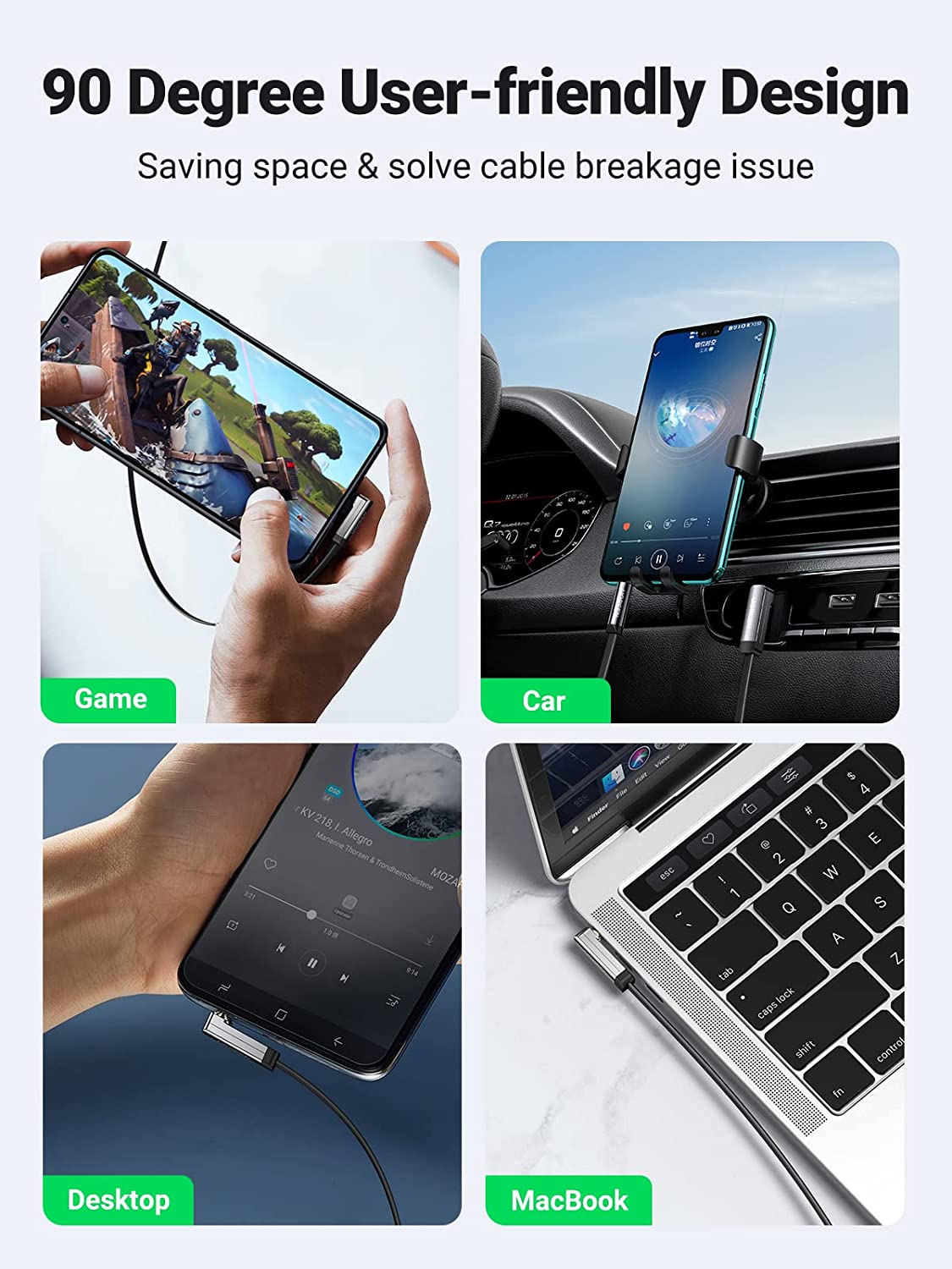 UGREEN كابل مساعد للسيارة 3.5  - مراجعة Car Jack وسعره